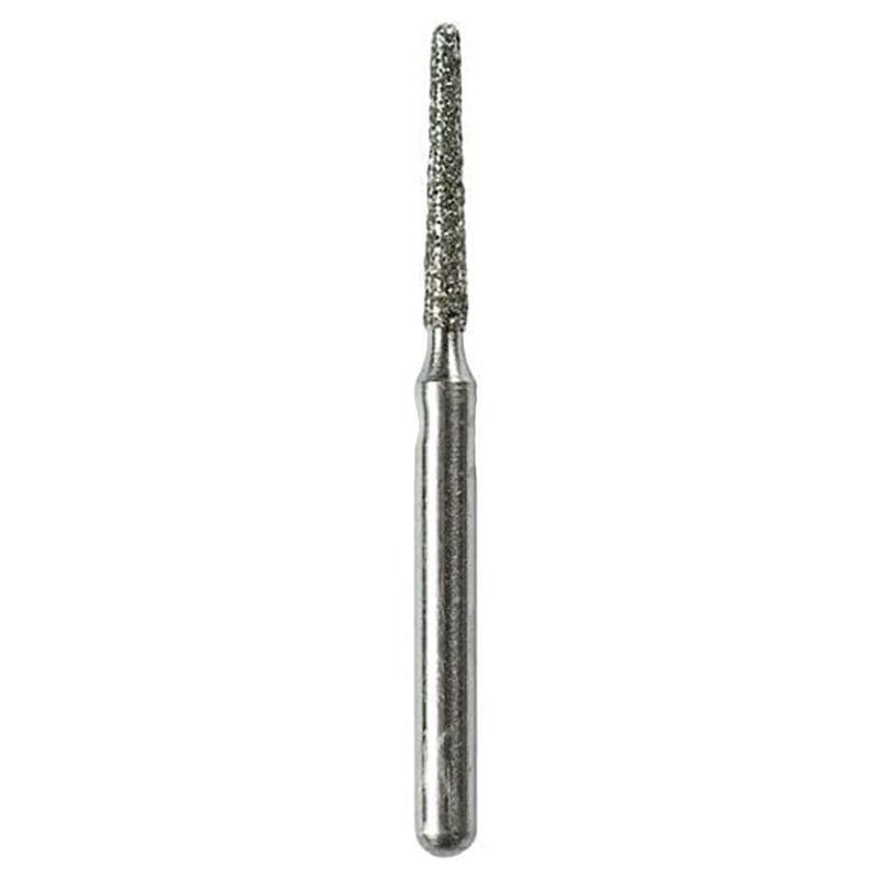 Strauss C11M medium round-end tapered diamond burs 012, 6 pieces