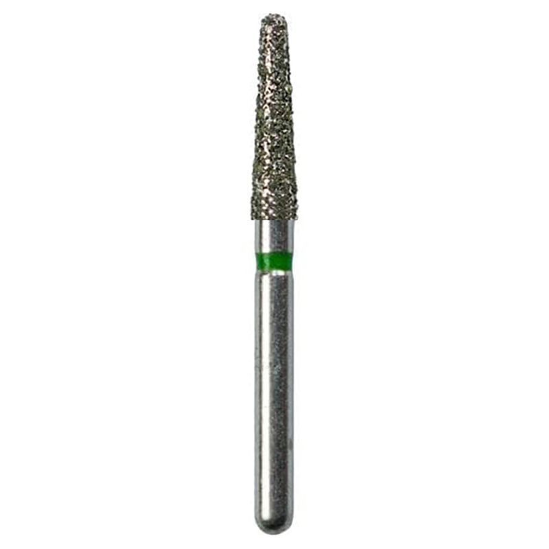 Strauss C13C coarse round-end tapered diamond burs 014, 6 pieces