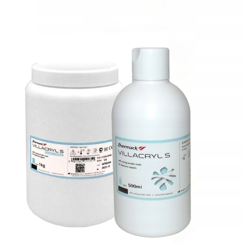 Everall7 Villacryl S self-cure acrylic, 1,000 g + 500 ml