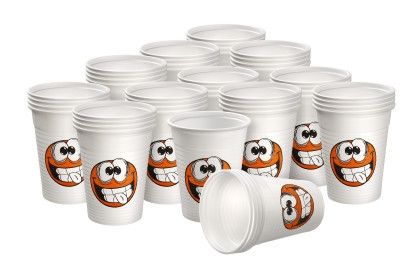 Akzenta Smily cup disposable children's cups, 180 ml