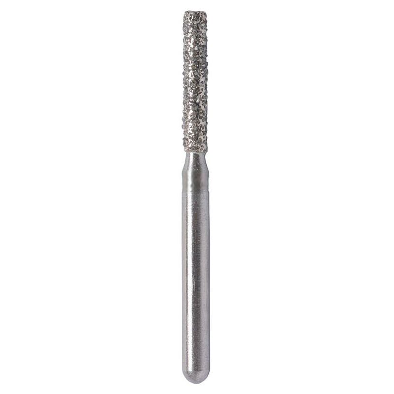 Strauss D11M medium flat-end cylindrical diamond bur 010, 6 pieces