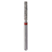 Strauss D4F fine flat-end cylindrical diamond burs 014, 6 pcs