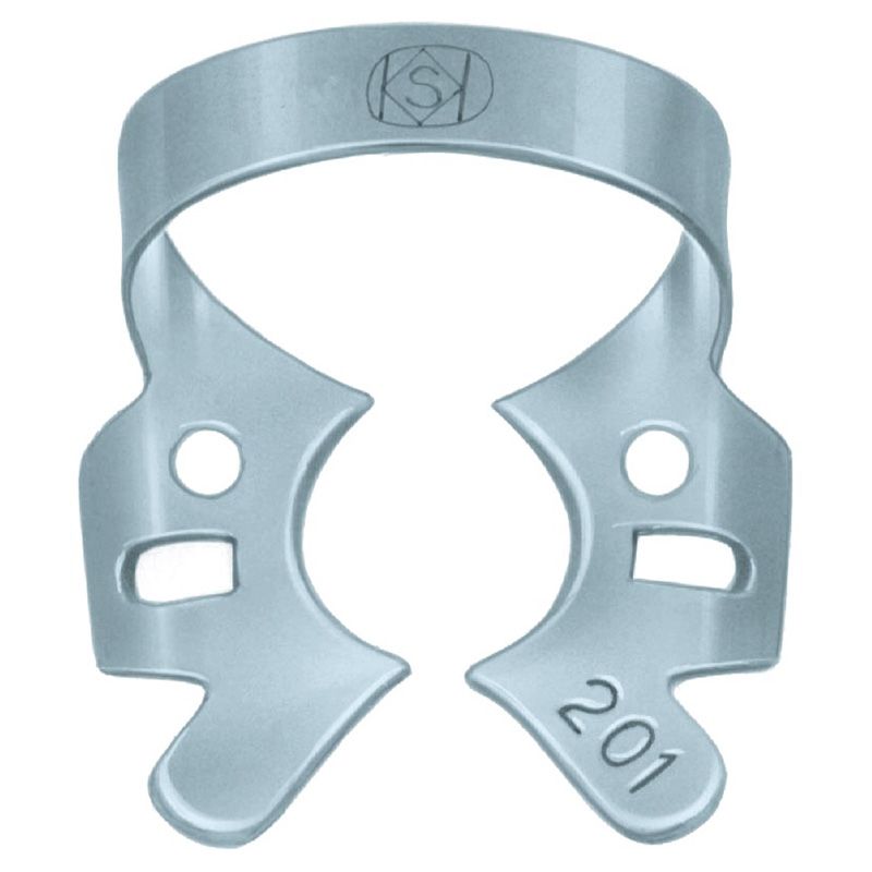 Dentech 201 rubber dam clamp for upper molars