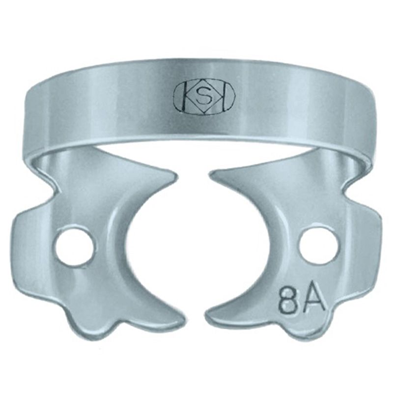Dentech rubber-dam clamp No. 8A for upper molars