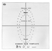 Dentech rubber-dam marking template