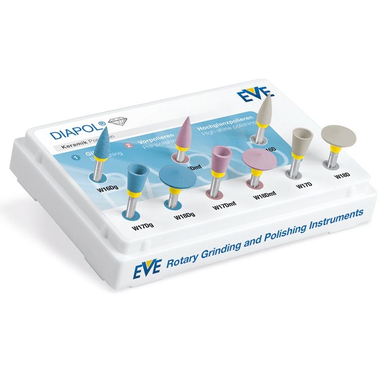 EVE DIAPOL Set RA 305 ceramic polishing set, 9 pieces