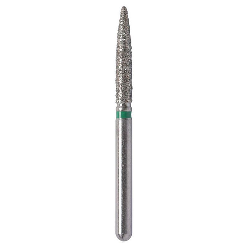Strauss E51C coarse flame diamond burs 012, 6 pcs