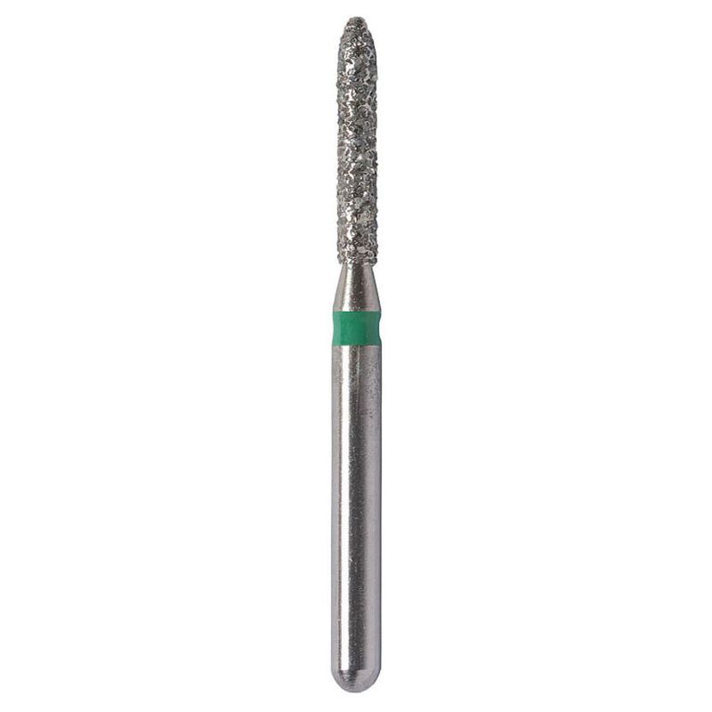 Strauss E7C coarse pointed cylindrical diamond bur 012, 6 pieces
