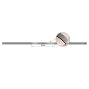 Edenta XD diamond polishing metal strip with saw, 147 mm