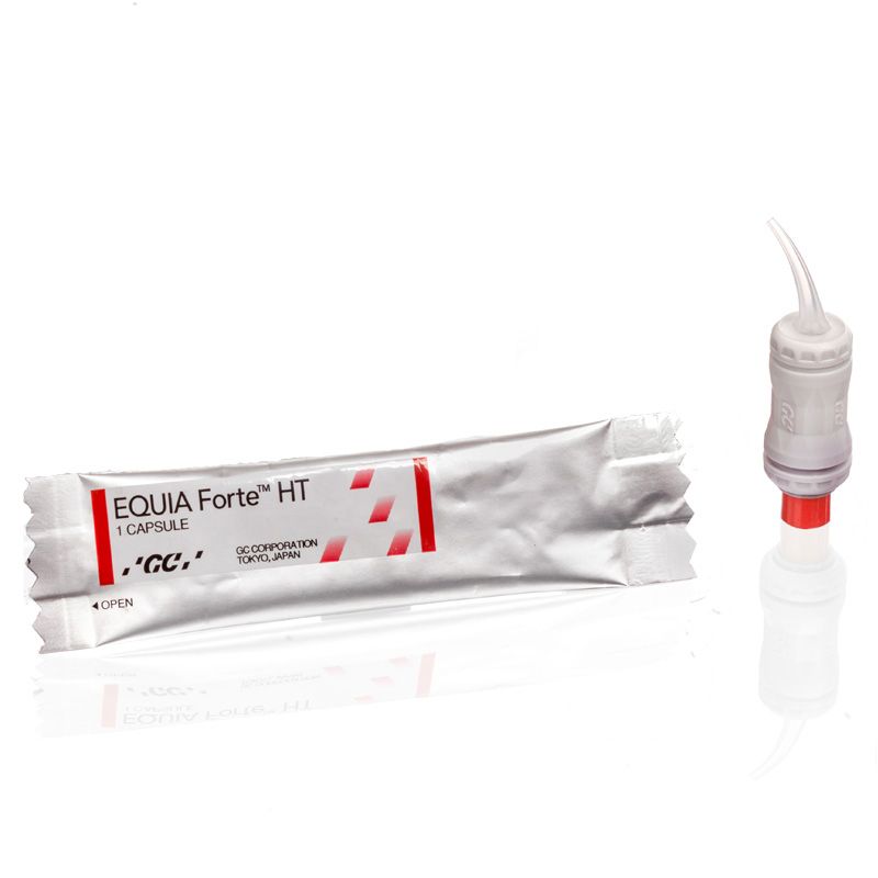 GC EQUIA Forte HT glass hybrid restorative capsules, 50 × 0.14 ml