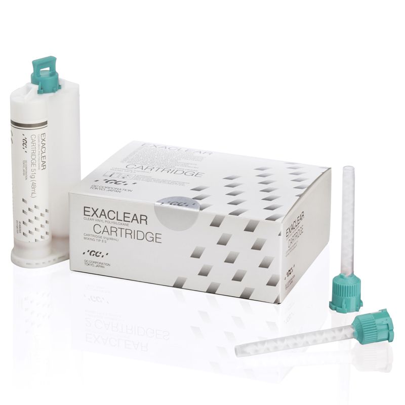 GC Exaclear transparent silicone material, 48 ml cartridge