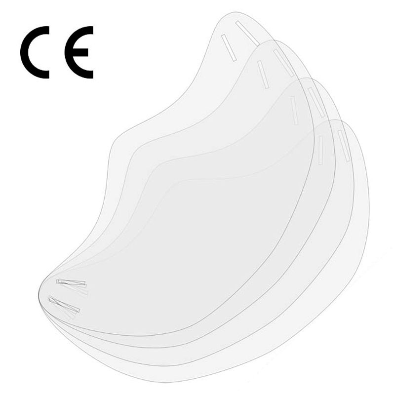 Cerkamed replacement face-shield foils, 4 pieces