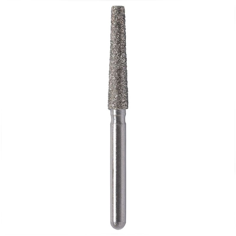 Strauss F09M flat-end tapered diamond burs 016, medium, 6 pieces