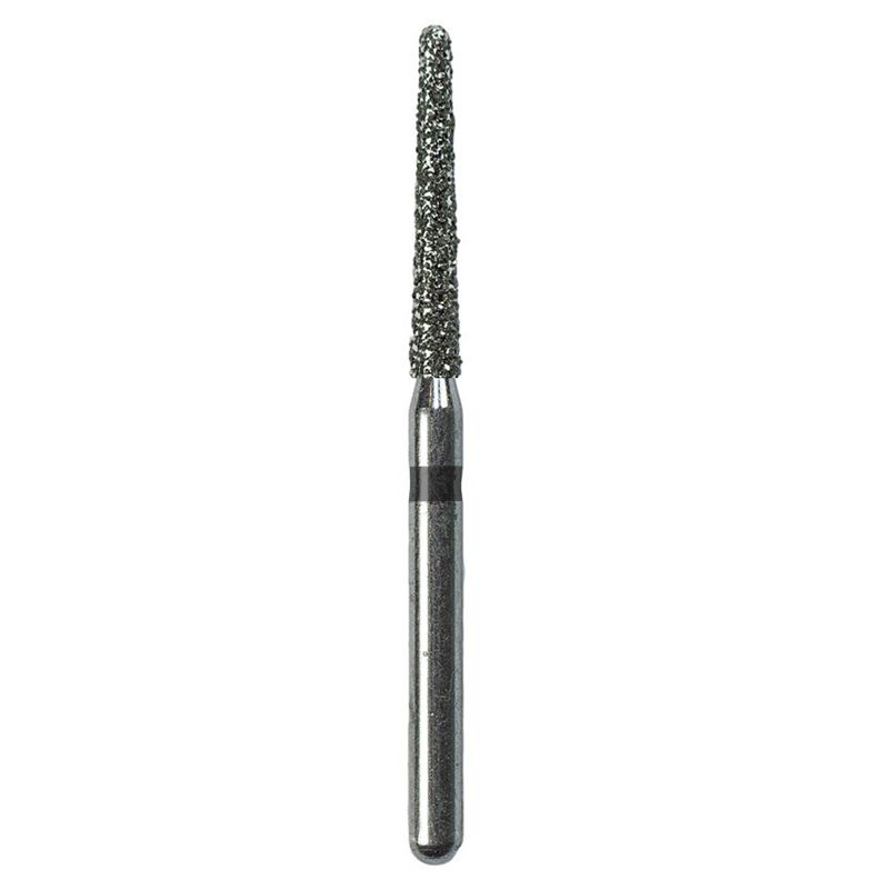 Strauss F08RSC super-coarse round-end taper diamond burs 014, 3 pieces