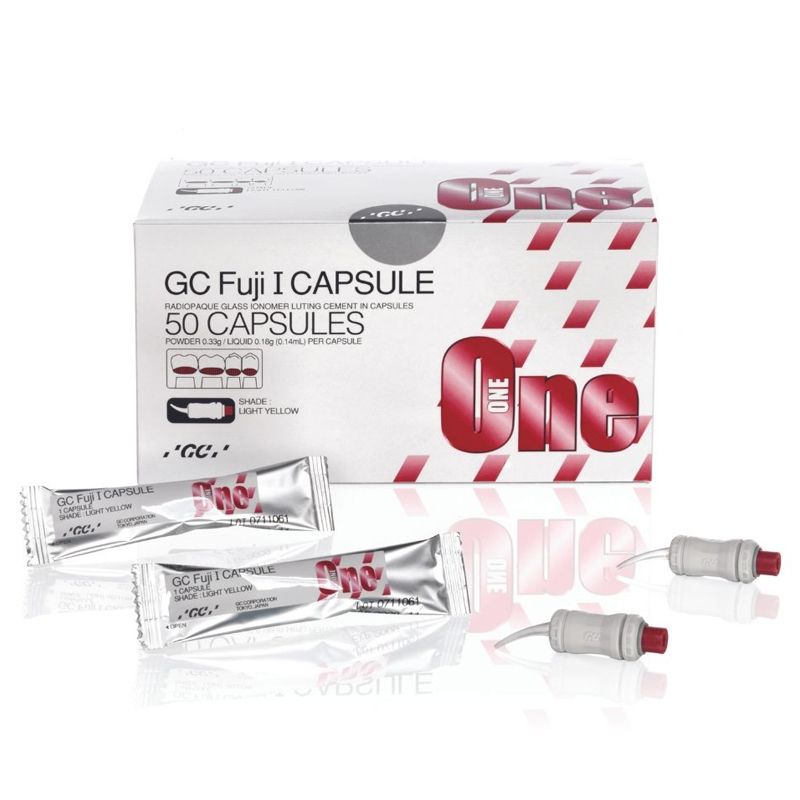 GC Fuji I glass ionomer luting cement, 50 × 0.19 ml capsules