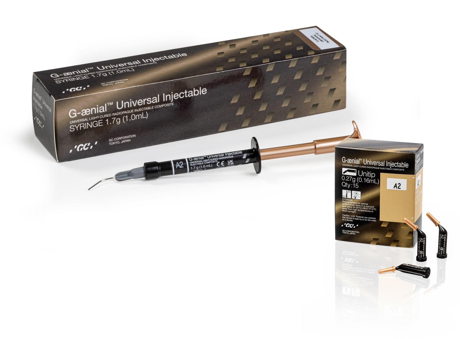 G-ænial Universal Injectable syringe and Unitip package