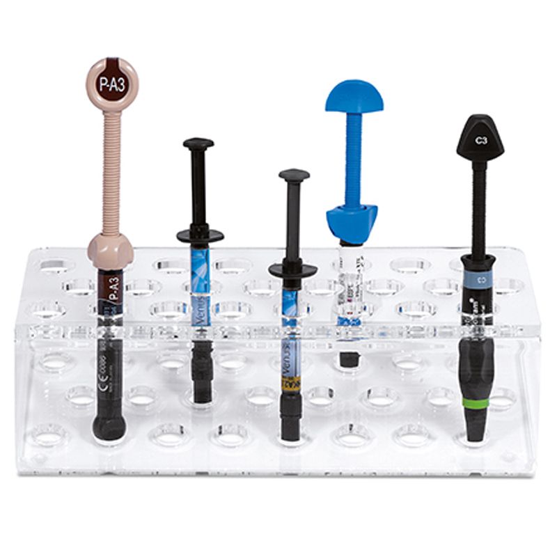 Larident G53 plexiglass organizer for 24 composite syringes