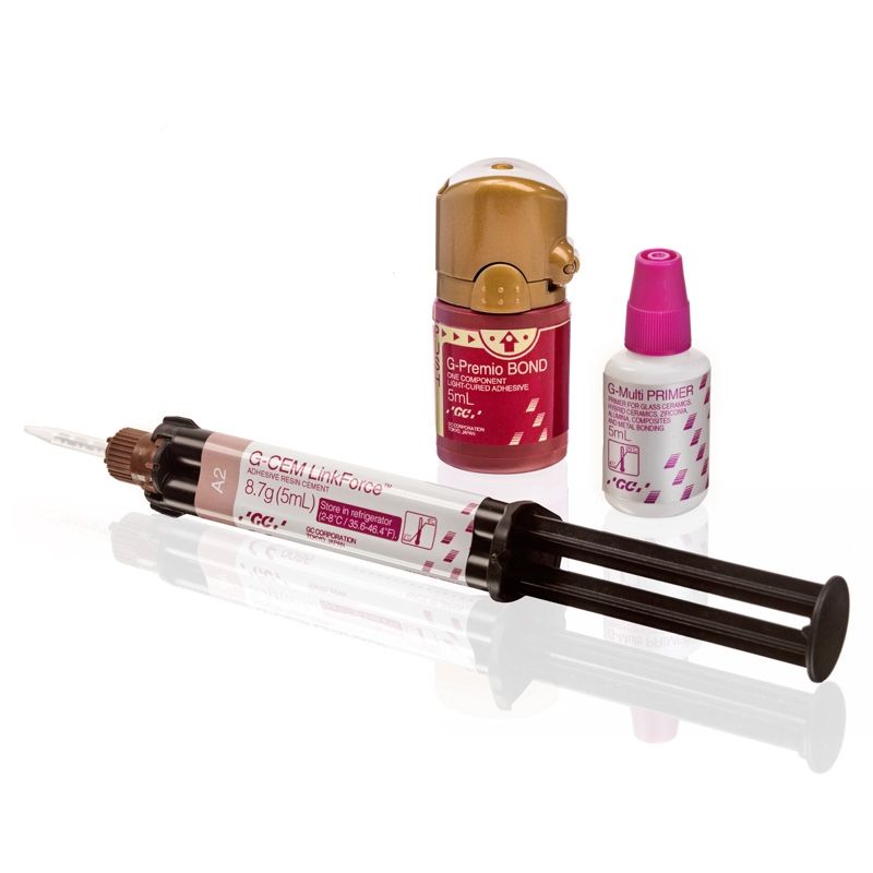 GC G-CEM LinkForce Starter Kit dual-cure resin cement set