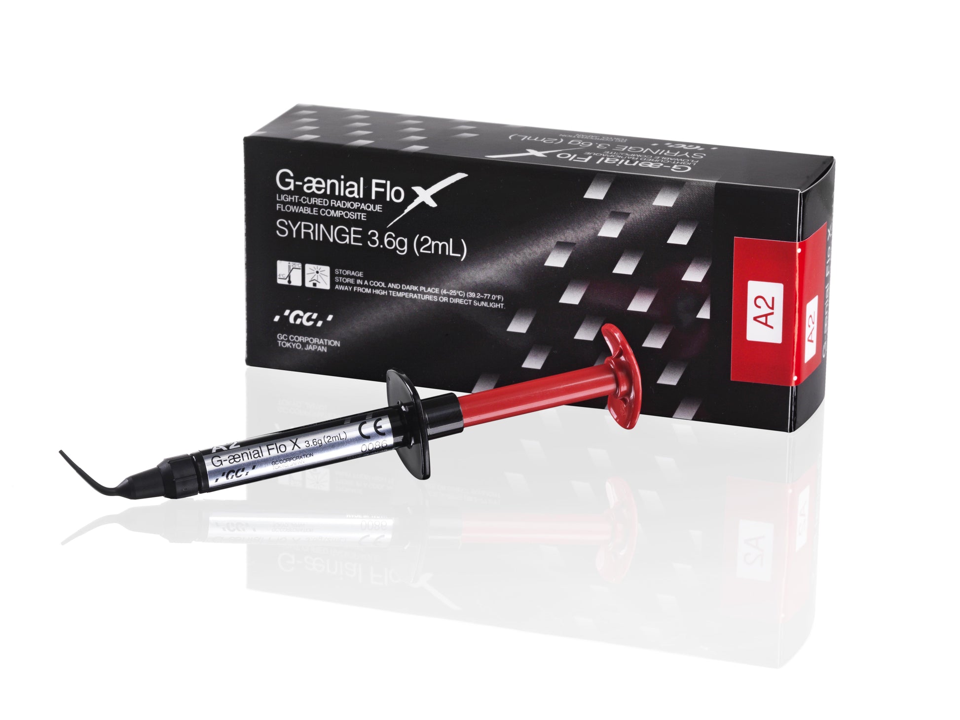 GC G-ænial Flo X syringe and package