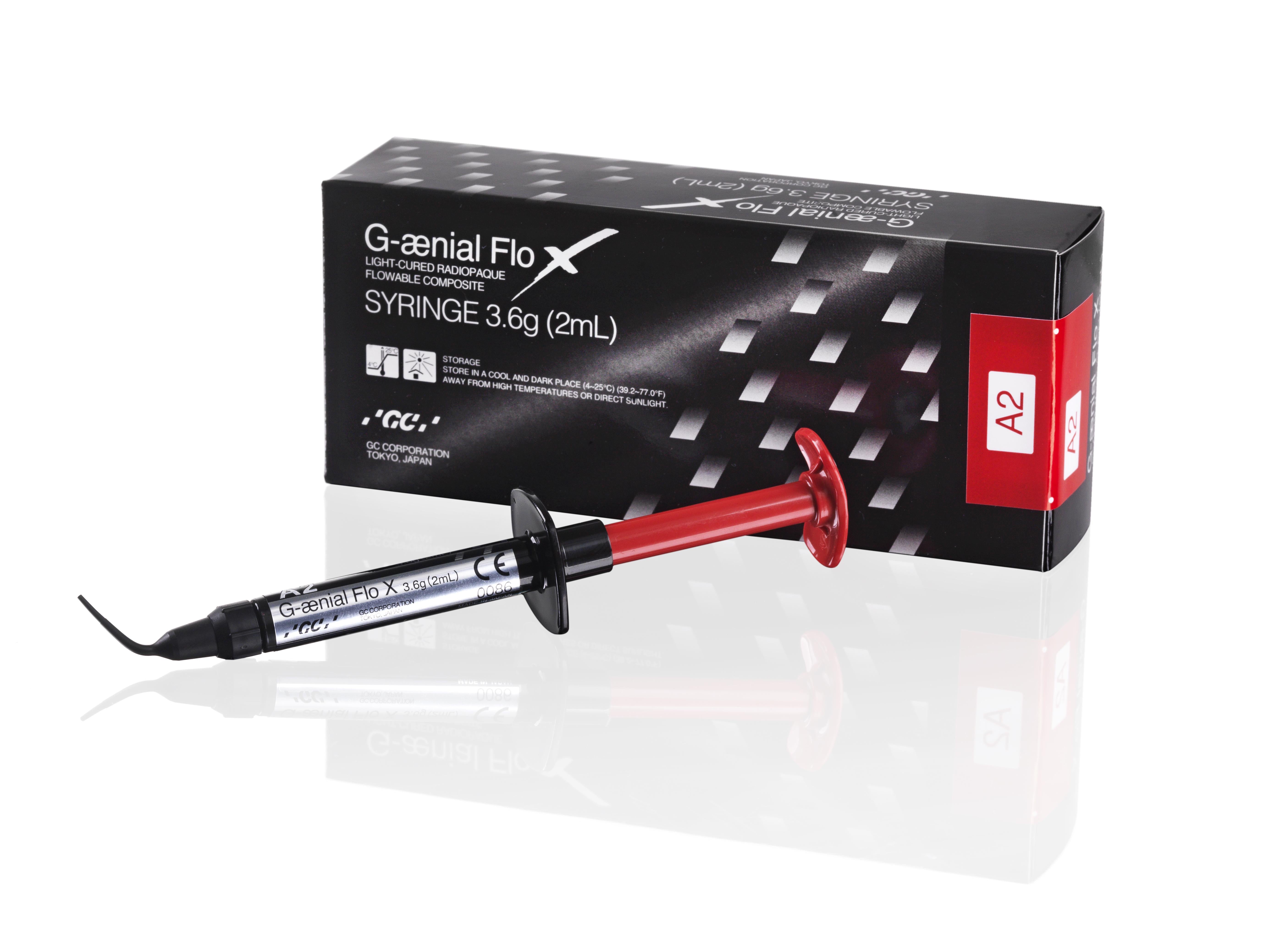 GC G-ænial Flo X syringe and package