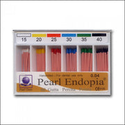 Pearl Dent gutta-percha points, 2% taper, 120 pieces