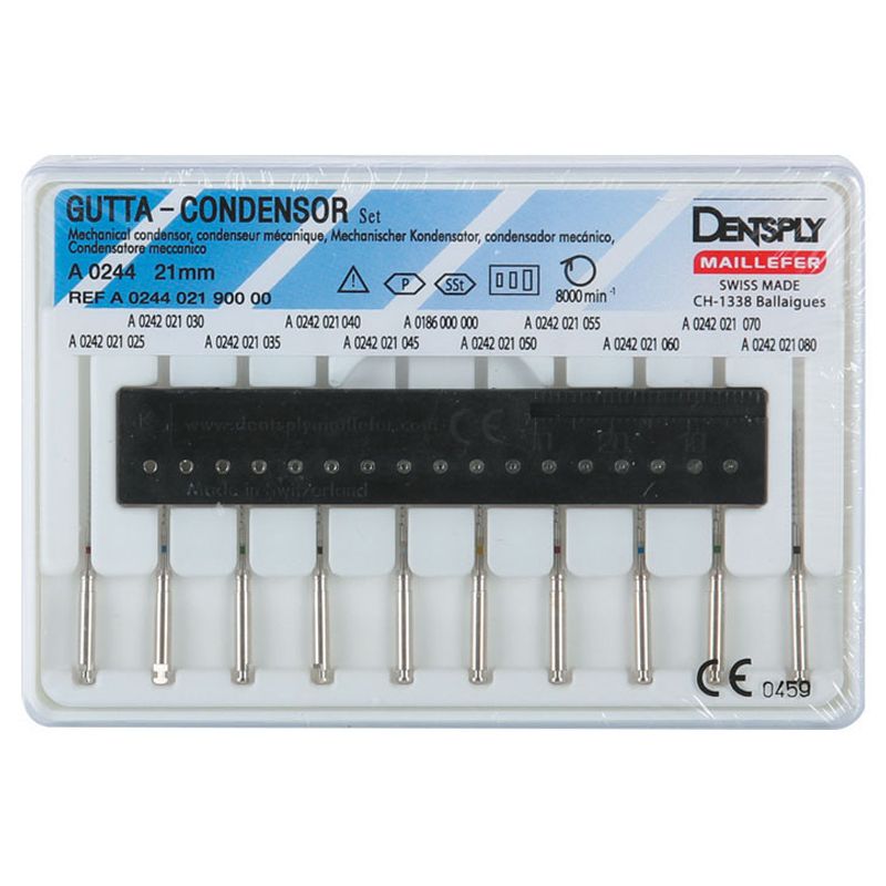 Dentsply Sirona Gutta Condensor 21 mm assortment, 10 pieces