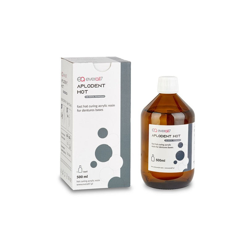 Everall7 Aplodent Hot heat-cure acrylic liquid, 500 ml
