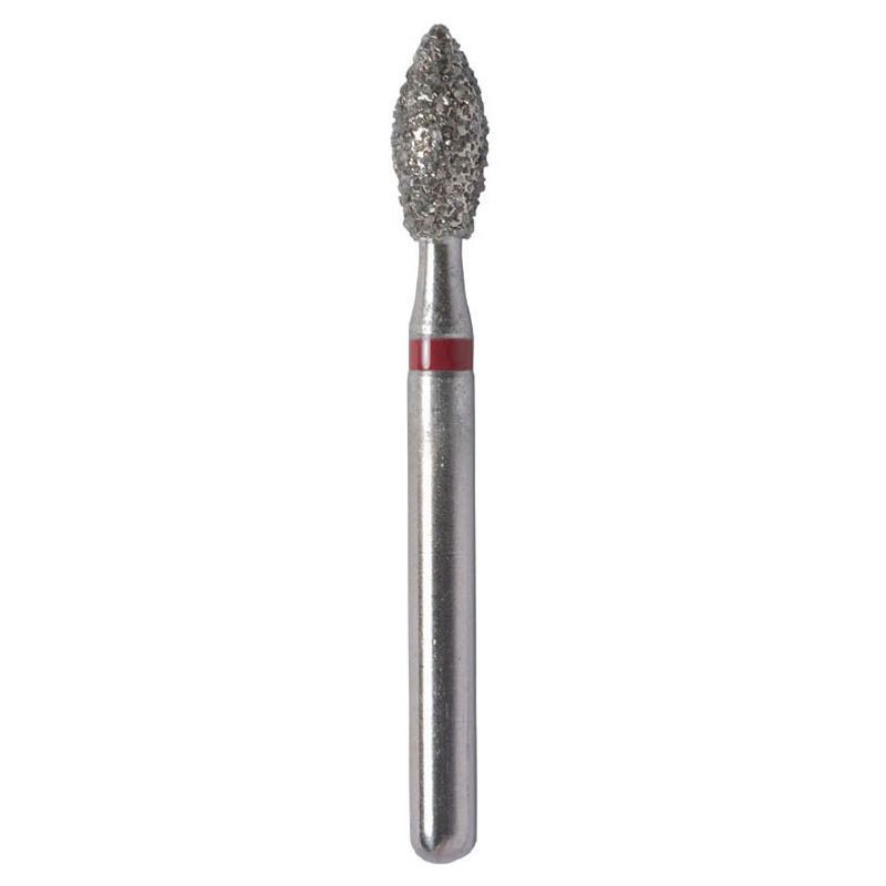 Strauss K2F fine egg-shaped diamond bur Ø2.3 mm, 6 pieces