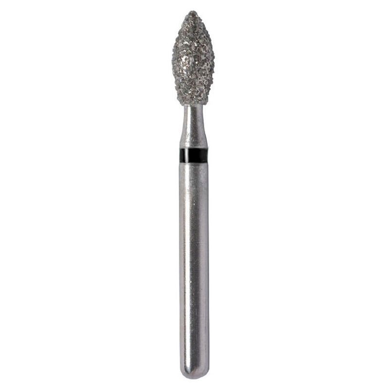 Strauss K2RSC super-coarse egg-shaped diamond burs, 3 pieces