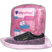 Dispomax pink disposable overshoes, pack of 1000