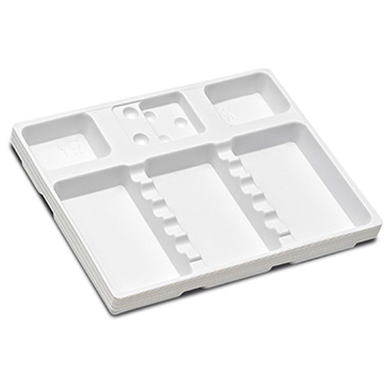 Larident C26 white disposable tray, 18 × 14 cm, 400 pieces