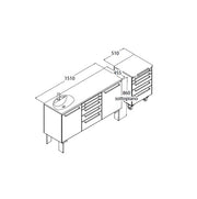 Loran LOOK composition A dental cabinetry, 3 modules