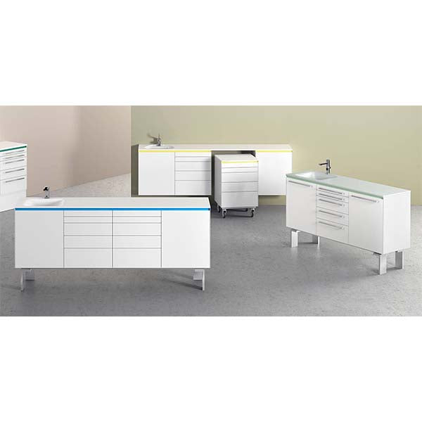 Loran LOOK composition G mobile dental cart with 5 drawers