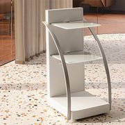 LUNA mobile dental trolley with 2 shelves and 2 power sockets