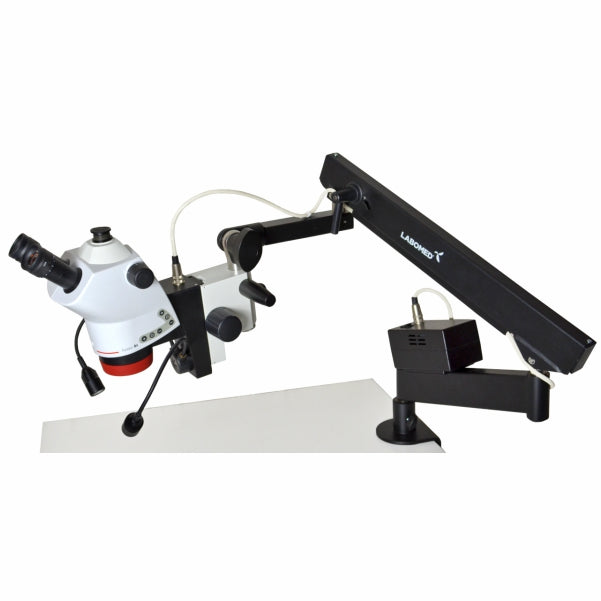 Labomed Luxeo 6Z trinocular stereo microscope with flex arm