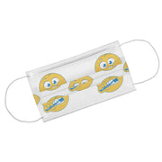 Akzenta Smiley Yellow Type IIR face masks, 50 pieces