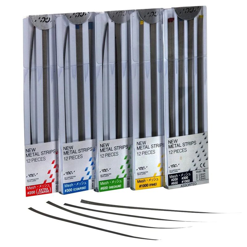 GC Metal Strip polishing strips 133 mm, 12 pieces