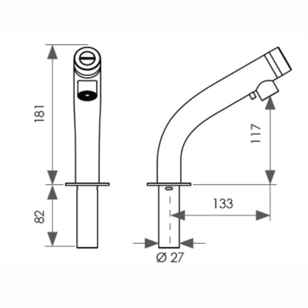 miscea LIGHT Standard touchless sensor faucet 2-in-1