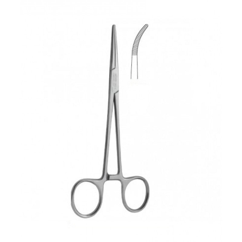 SSMEDIDENT curved mosquito clamp, 14 cm