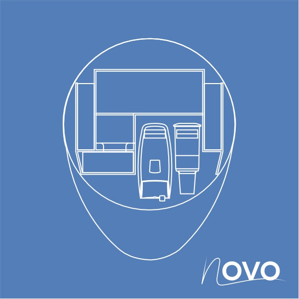 Loran NOVO wall-mounted hygiene module 620 × 163 × 810 mm