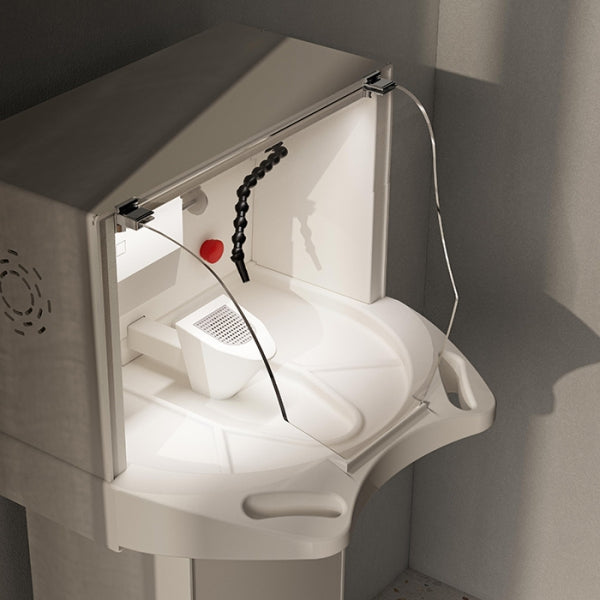 Loran OPENBOX mobile table for dental laboratory corrections