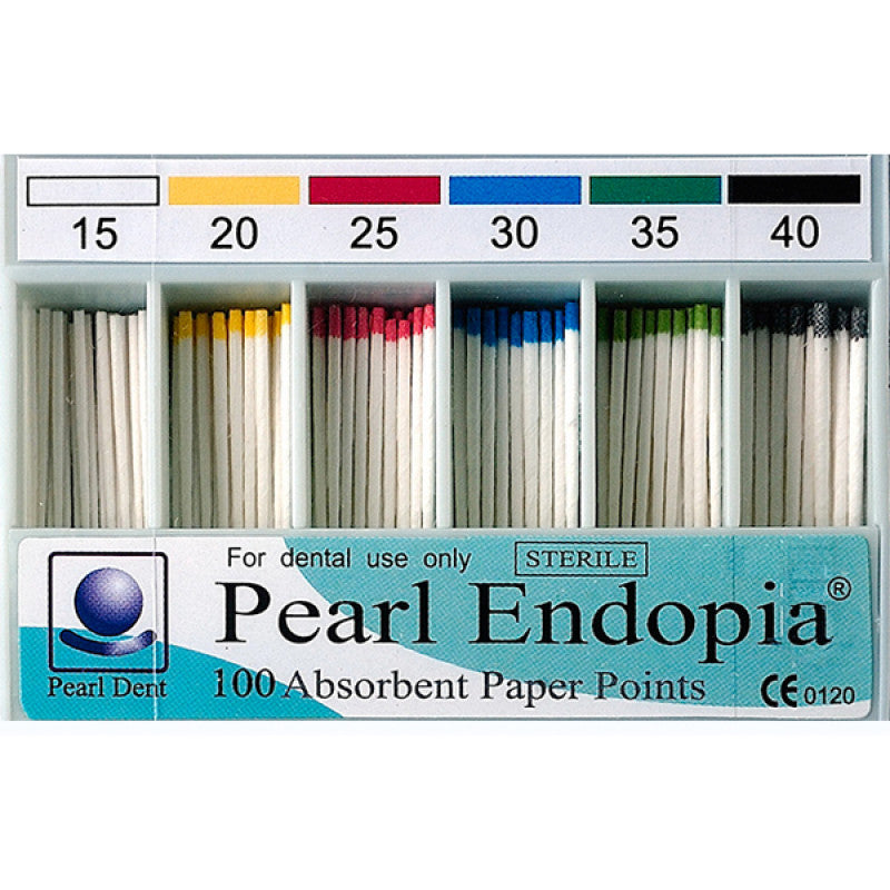 Pearl Endopia endodontic paper points, 100 pieces