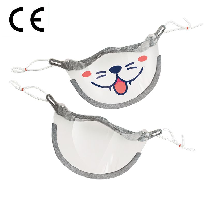 Cerkamed Kids Shield children's transparent masks, 2 pcs