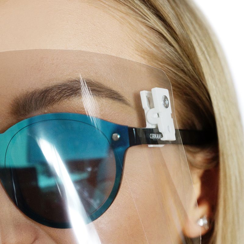Cerkamed Visor for Glasses protective visor plates, 2 pieces