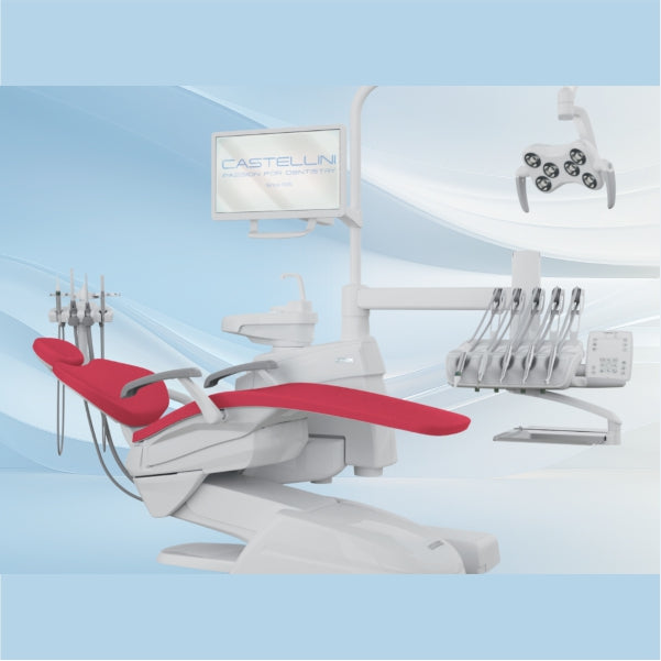 Castellini PUMA Eli R dental unit with upper instrument delivery