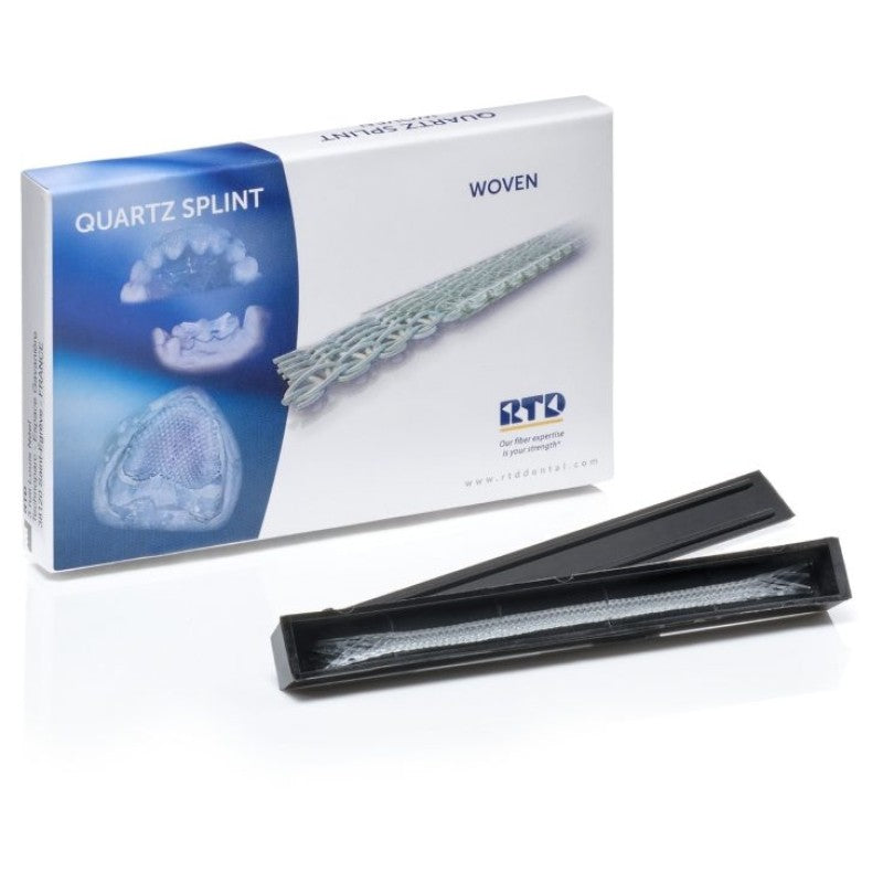 RTD Quartz Splint Woven fiber strips, 2.5 × 80 mm, 5 pieces