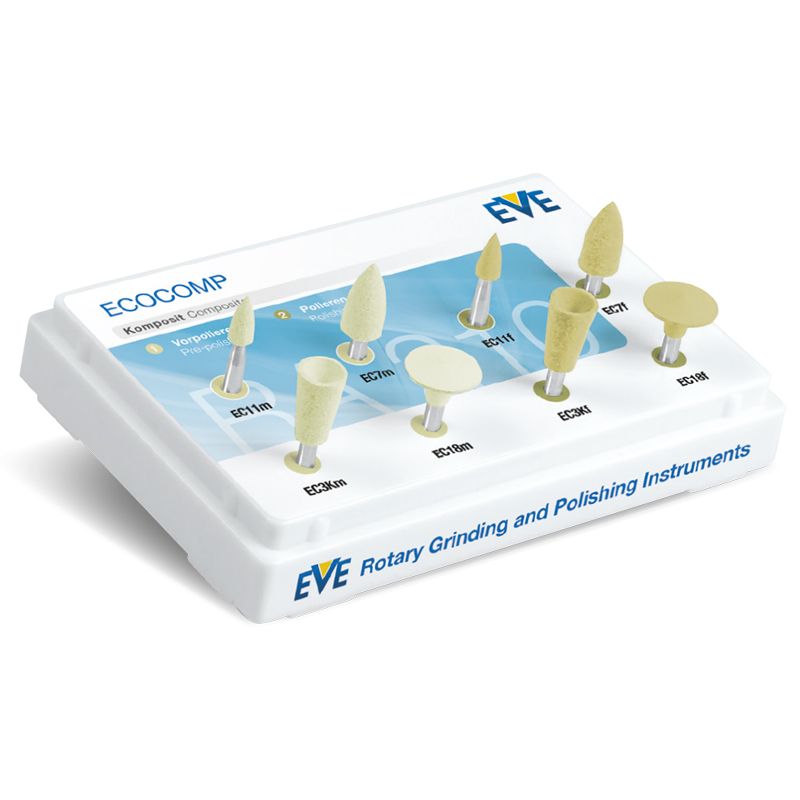 EVE Ecocomp RA210 composite polishing kit, 8 pieces