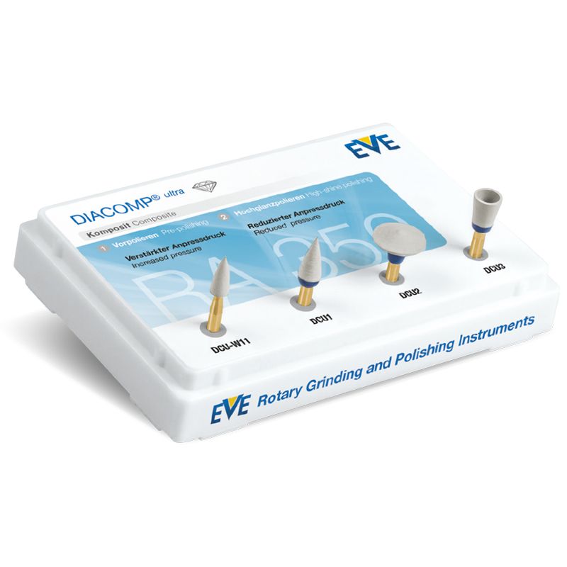 EVE Diacomp Ultra RA350 one-step polishing kit, 4 pieces