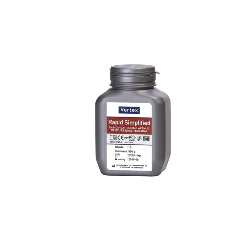 Vertex Rapid Simplified No. 7 heat-curing acrylic powder 500 g