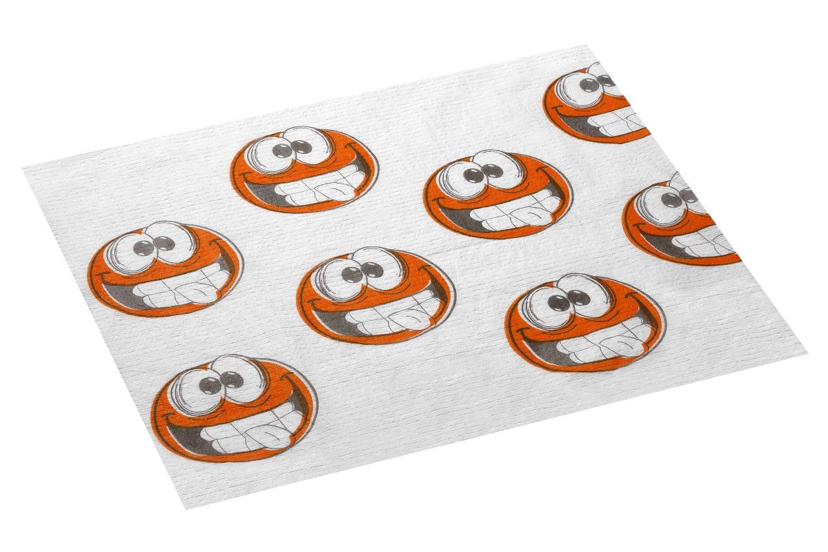 Akzenta Smiley children's dental bibs, 50 pieces